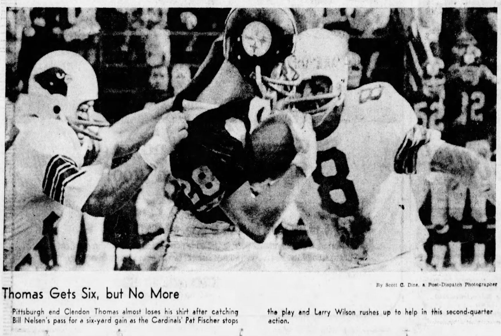 Nov. 7, 1965: The toughness of Larry Wilson